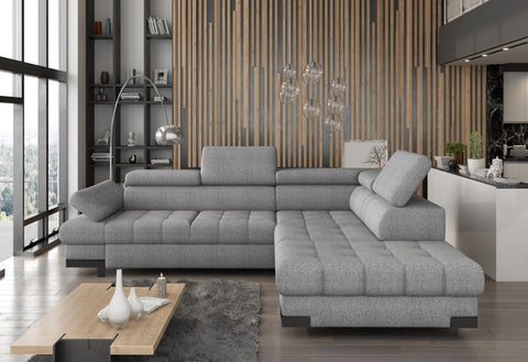 SULTAN L 103.5" x 88" Wide Sleeper Sectional with Storage