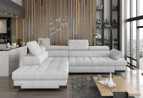 SULTAN L 103.5" x 88" Wide Sleeper Sectional with Storage
