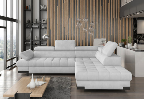 SULTAN L 103.5" x 88" Wide Sleeper Sectional with Storage
