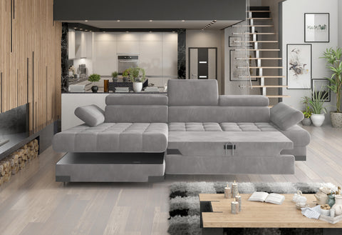SULTAN MINI 106.5" x 68" Wide Sleeper Sectional with Storage