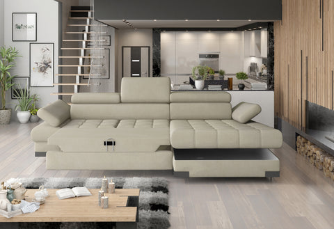 SULTAN MINI 106.5" x 68" Wide Sleeper Sectional with Storage