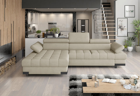 SULTAN MINI 106.5" x 68" Wide Sleeper Sectional with Storage