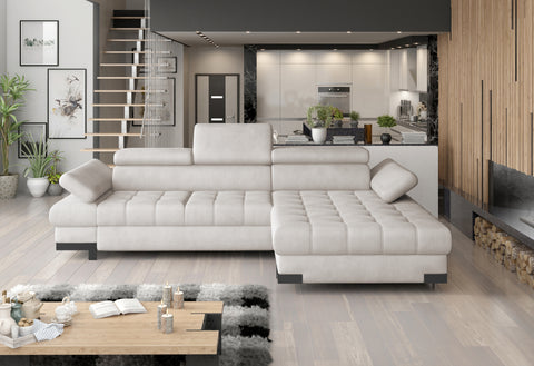 SULTAN MINI 106.5" x 68" Wide Sleeper Sectional with Storage
