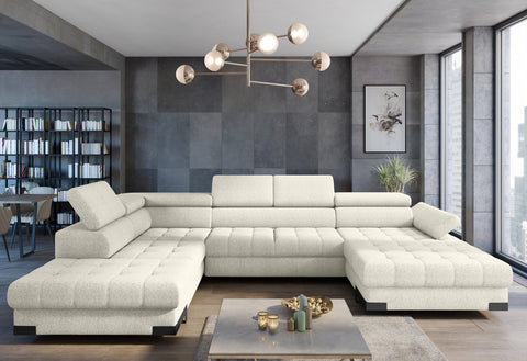 SULTAN XL 133.5" x 88" 68" Wide Sleeper Sectional with Storage