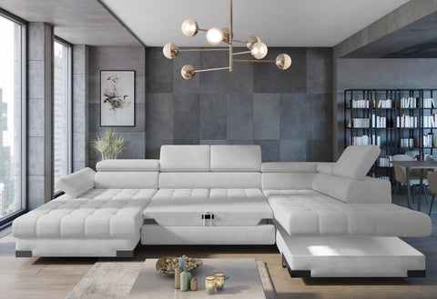 SULTAN XL 133.5" x 88" 68" Wide Sleeper Sectional with Storage