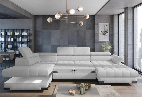 SULTAN XL 133.5" x 88" 68" Wide Sleeper Sectional with Storage