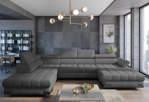SULTAN XL 133.5" x 88" 68" Wide Sleeper Sectional with Storage