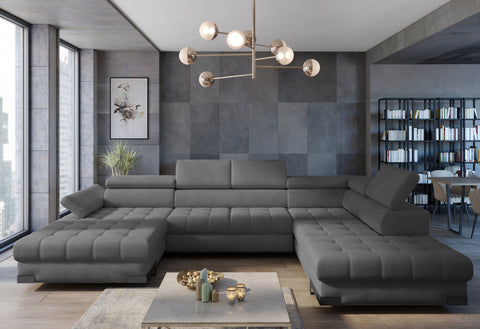 SULTAN XL 133.5" x 88" 68" Wide Sleeper Sectional with Storage