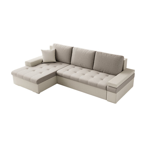 CESARE MINI L 108" x 71.5" Wide Sleeper Sectional with Storage