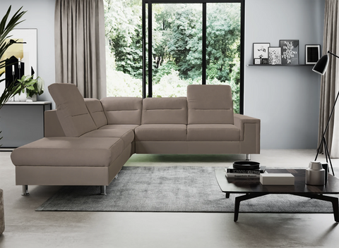 NICOLA L 111" x 93" Wide Sleeper Sectional with Storage