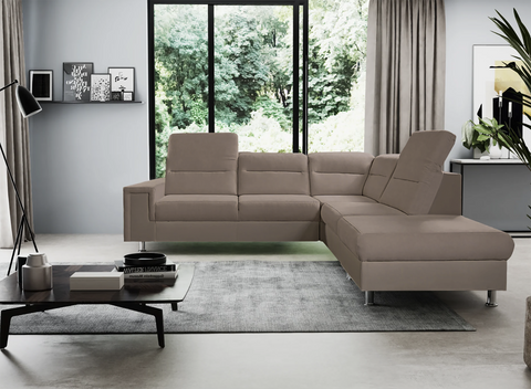 NICOLA L 111" x 93" Wide Sleeper Sectional with Storage