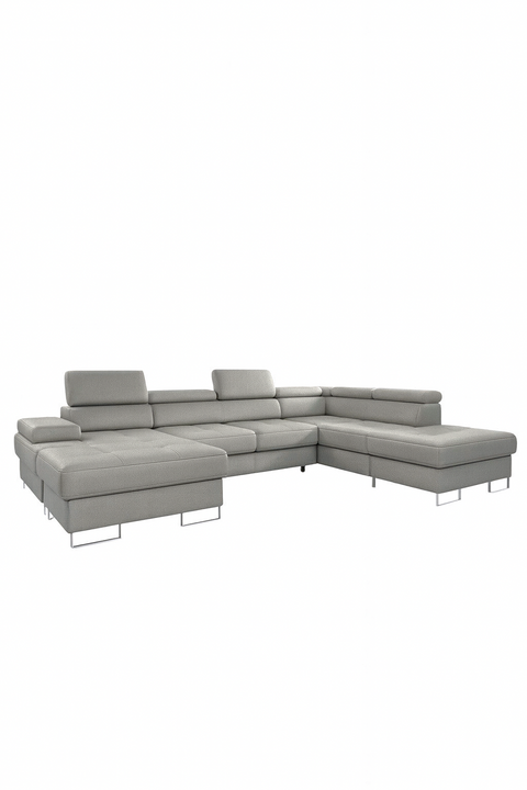 GALAXY XL 133" x 88" x 70 Wide Sleeper Sectional with Storage