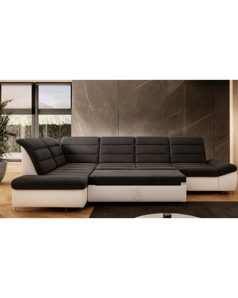 DONATELLA L2 136" x 80.5" Wide Sleeper Sectional with Storage