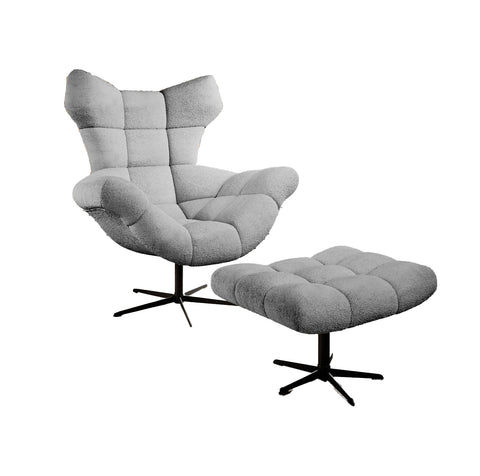 SWEET Accent Living Room Rocking Chair with Ottoman