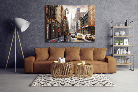 TEMPERED GLASS PAINTING 47 x 35.5"