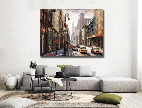 TEMPERED GLASS PAINTING 47 x 35.5"