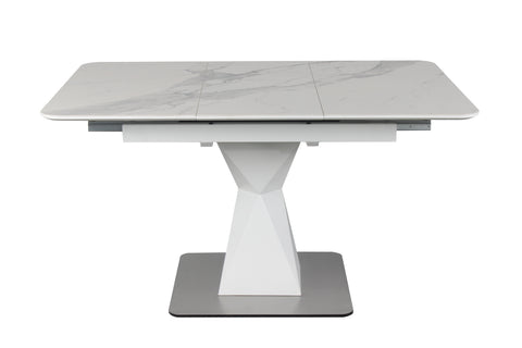PEGASUS CERAMIC Extendable Dining Table 39.5" W x 39" (55")