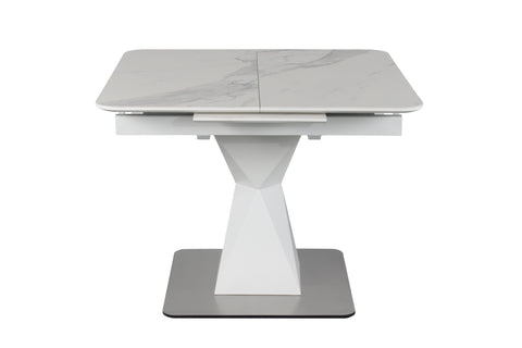 PEGASUS CERAMIC Extendable Dining Table 39.5" W x 39" (55")