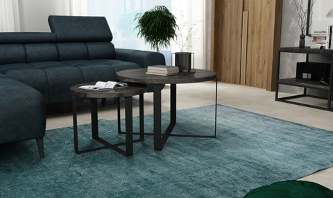 DOKO Black Marble Coffee Table