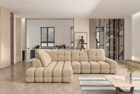 TORO L 119" x 85.5" Wide Sectional with Electric Seat Extension