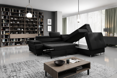 GALAXY L 103" x 88"  Wide Sleeper Sectional with Storage