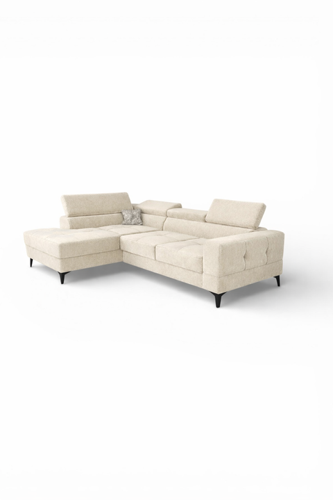 TOSCANIA MINI 98.5" x 67" Wide Sleeper Sectional with Storage