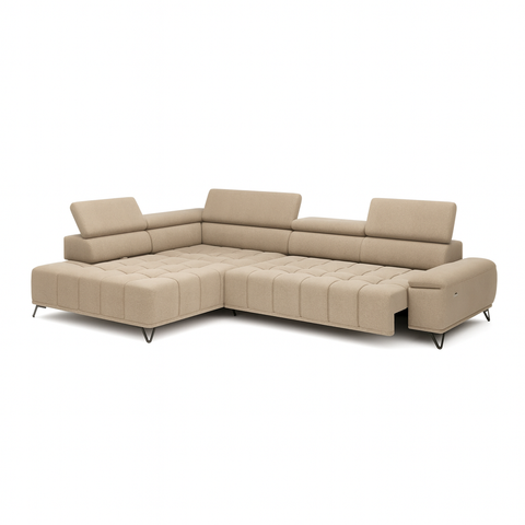 PALOSSO L 126" x 86" Wide Sectional with Electric Seat Extension