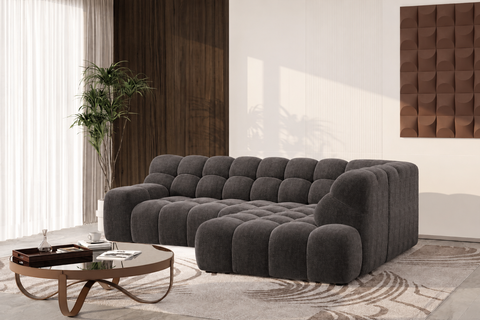 COMFORT  L 113" x 80" Wide Sectional with Electric Seat Extension