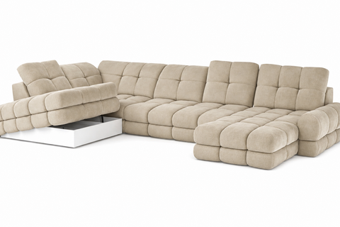 TORO XL 157.5" x 87" x 68" Wide Sectional with Electric Seat Extension
