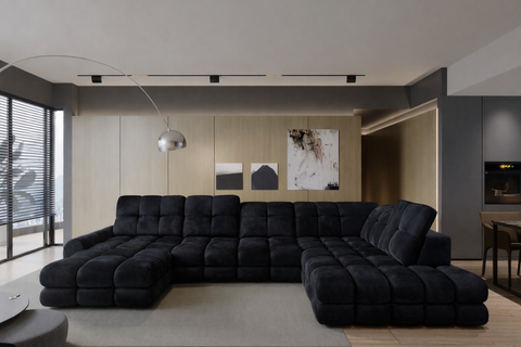TORO XL 157.5" x 87" x 68" Wide Sectional with Electric Seat Extension