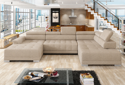 CARINA XL 147" x 86.5" x 70" Wide Sectional with Electric Seat Extension
