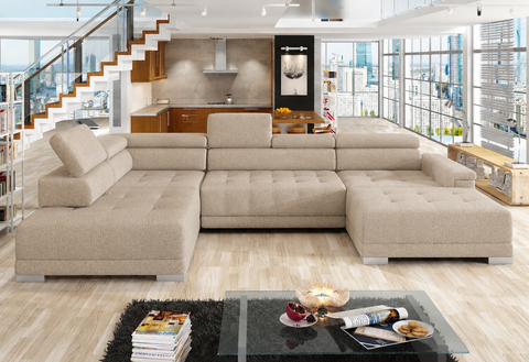 CARINA XL 147" x 86.5" x 70" Wide Sectional with Electric Seat Extension