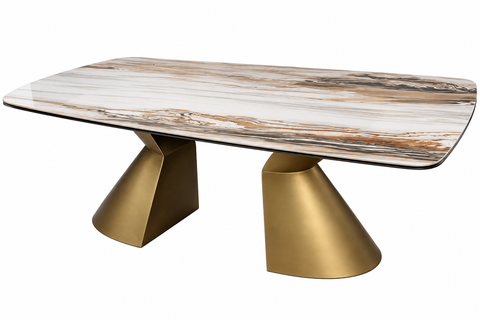 Portos 71" Antique Bronze Extendable Dining Table