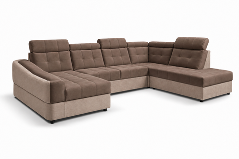 ALTO XL 140"x 88.5"x 68" Wide Sleeper Sectional with Storage