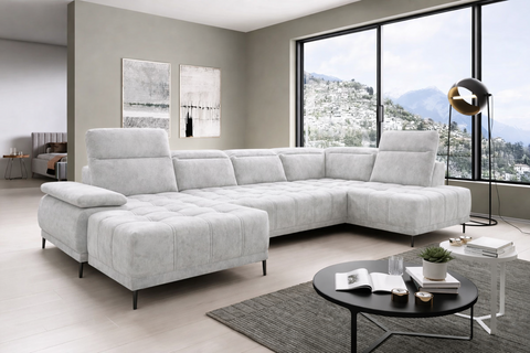 FELICE XL 139" x 80" x 70" Wide Sectional with Electric Seat Extension