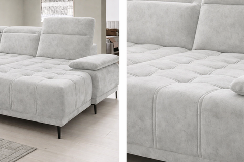 FELICE XL 139" x 80" x 70" Wide Sectional with Electric Seat Extension