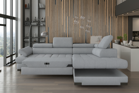 SULTAN L 103.5" x 88" Wide Sleeper Sectional with Storage