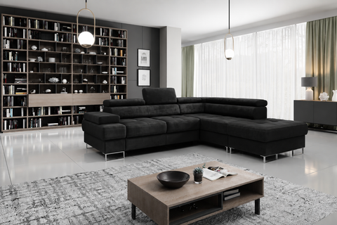 GALAXY L 103" x 88"  Wide Sleeper Sectional with Storage