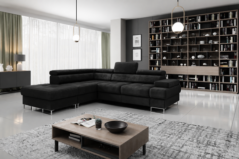 GALAXY L 103" x 88"  Wide Sleeper Sectional with Storage