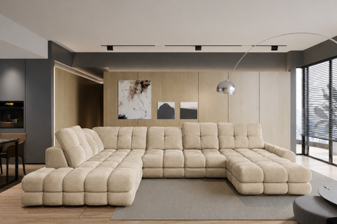 TORO XL 157.5" x 87" x 68" Wide Sectional with Electric Seat Extension