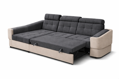 ALTO MINI 111.5" x 68" Wide Sleeper Sectional with Storage