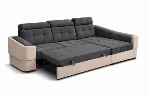 ALTO MINI 111.5" x 68" Wide Sleeper Sectional with Storage
