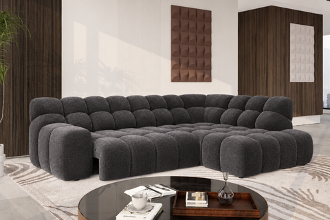 COMFORT  L 113" x 80" Wide Sectional with Electric Seat Extension