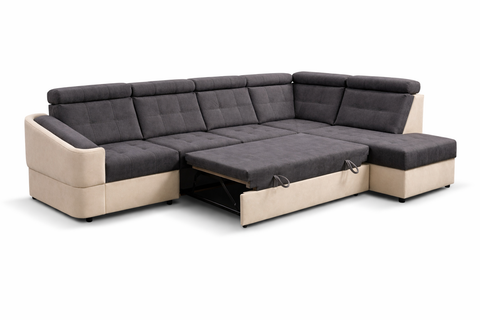 ALTO L2 139" x 88.8"  Wide Sleeper Sectional with Storage