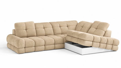 TORO L 119" x 85.5" Wide Sectional with Electric Seat Extension