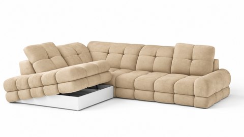 TORO L 119" x 85.5" Wide Sectional with Electric Seat Extension