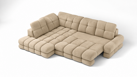TORO L 119" x 85.5" Wide Sectional with Electric Seat Extension