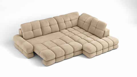 TORO L 119" x 85.5" Wide Sectional with Electric Seat Extension