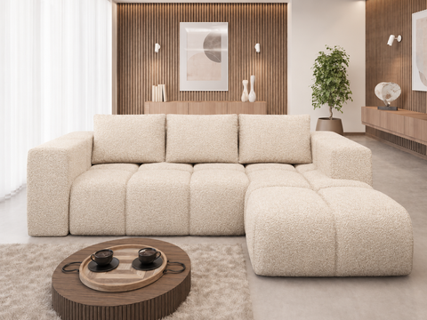 FIBIO MINI 105" x 64" Wide Sleeper Sectional with Storage
