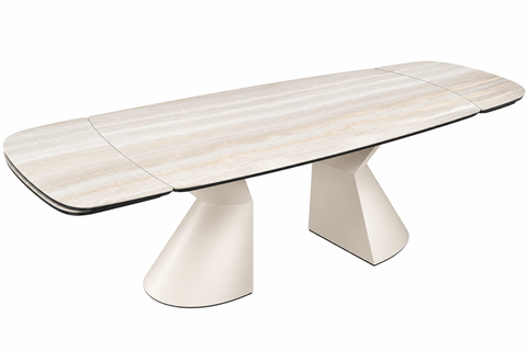 Atos 71" Glossy White Extendable Dining Table
